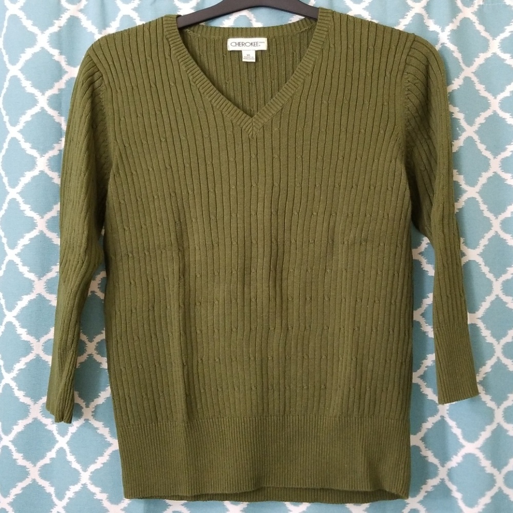 Cherokee Cable Knit Sweater Size XL